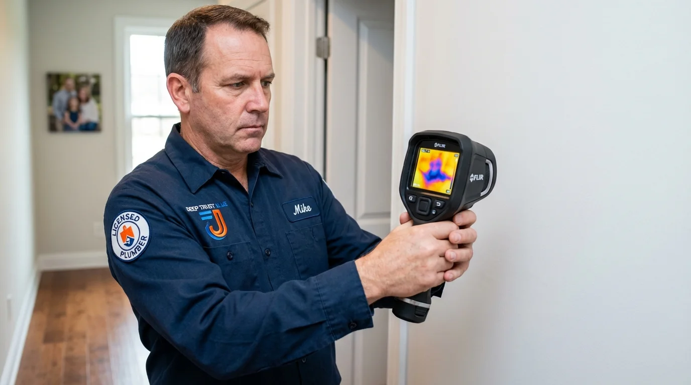 Thermal imaging leak detection by Johns Plumbing LLC in Frankenmuth